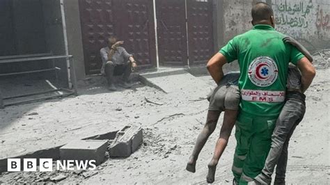 Israeli air strikes on Gaza City kill dozens, Hamas says .
